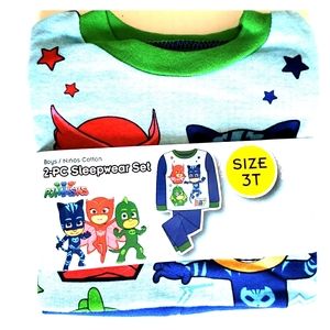 💥2/$15 NWT Boys 3T PJ Masks Pajamas